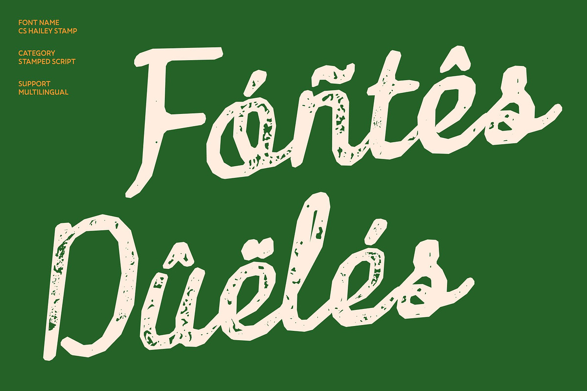 CS Hailey Stamp, a Script Font by Craft Supply Co. (Photo 7 of 8)