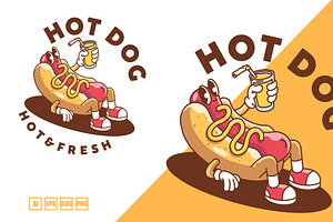 Hot Dog Mascot