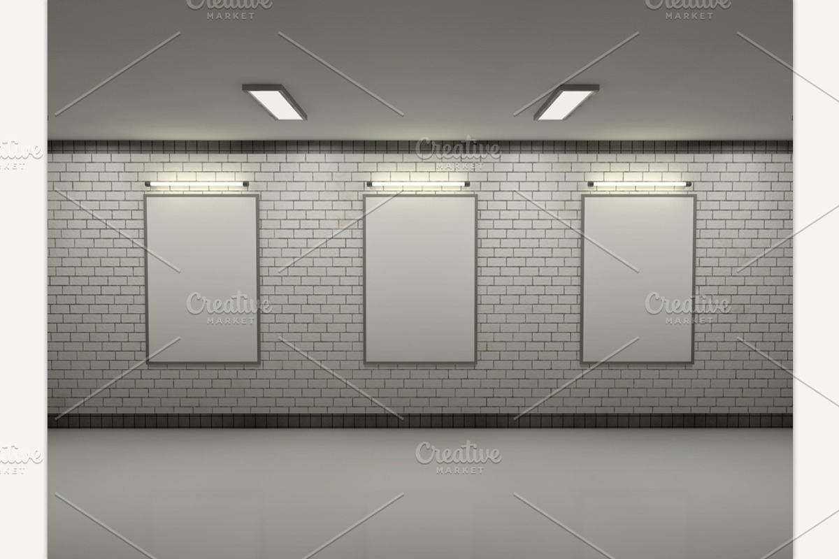 Blank Posters, a Background Graphic by 3D Graphics Shop
