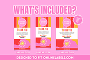 Thank You Box Label Stickers, a Stationery Template by SunshineStudioBoutique (Thumbnail 2 of 8)