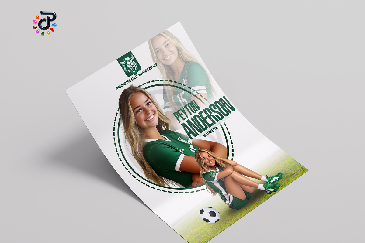 Athlete Sports Canva Template Flyer, a Flyer Template by Protech Design ENT (Photo 2 of 5)