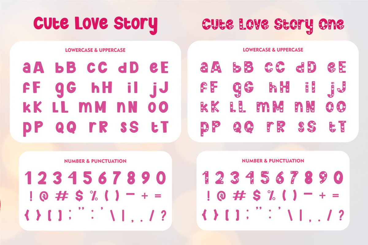 Cute Love Story - Quirky Love Font, a Font by PutraCetol Studio (Photo 11 of 13)