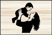 30 Mom Baby Play Silhouette Bundle, a Person Illustration by Artivon (Thumbnail 2 of 4)