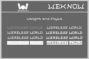 Wireless World font, a Font by weknow (Thumbnail 7 of 8)