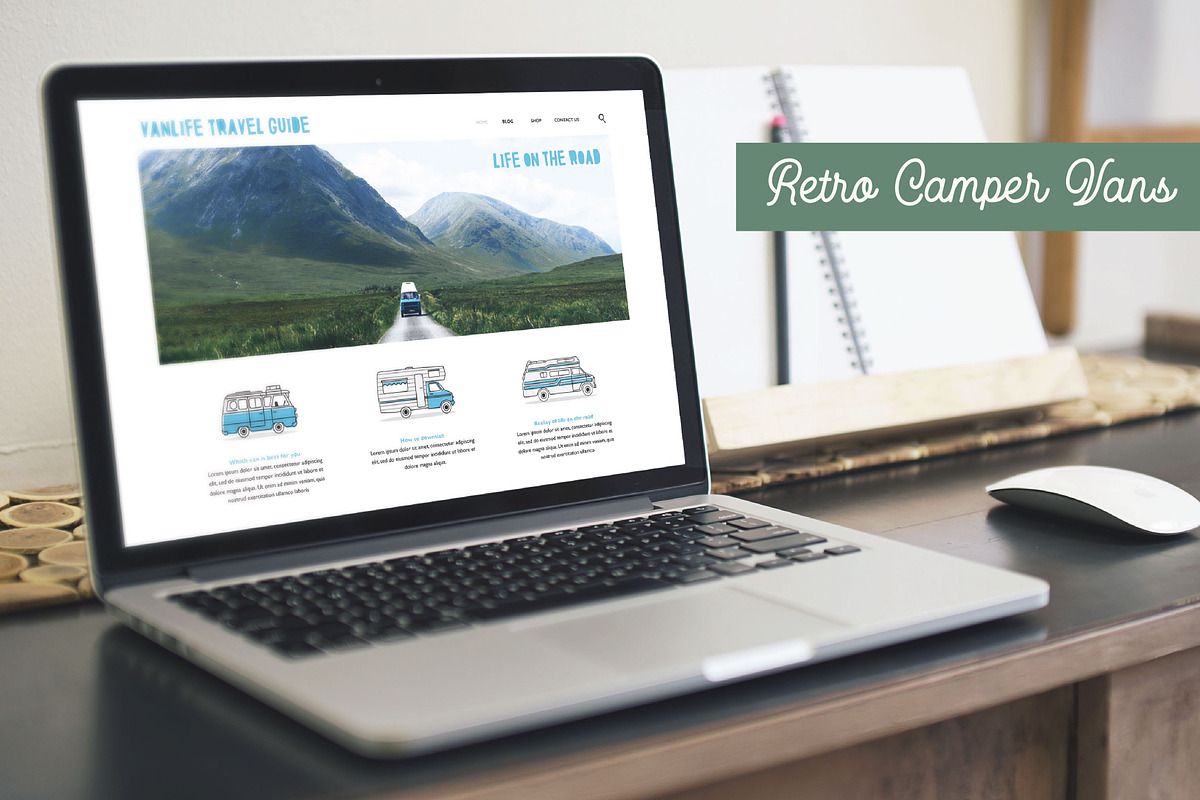 Retro Camper Vans, an Illustration by the cabin supply co (Photo 4 of 4)