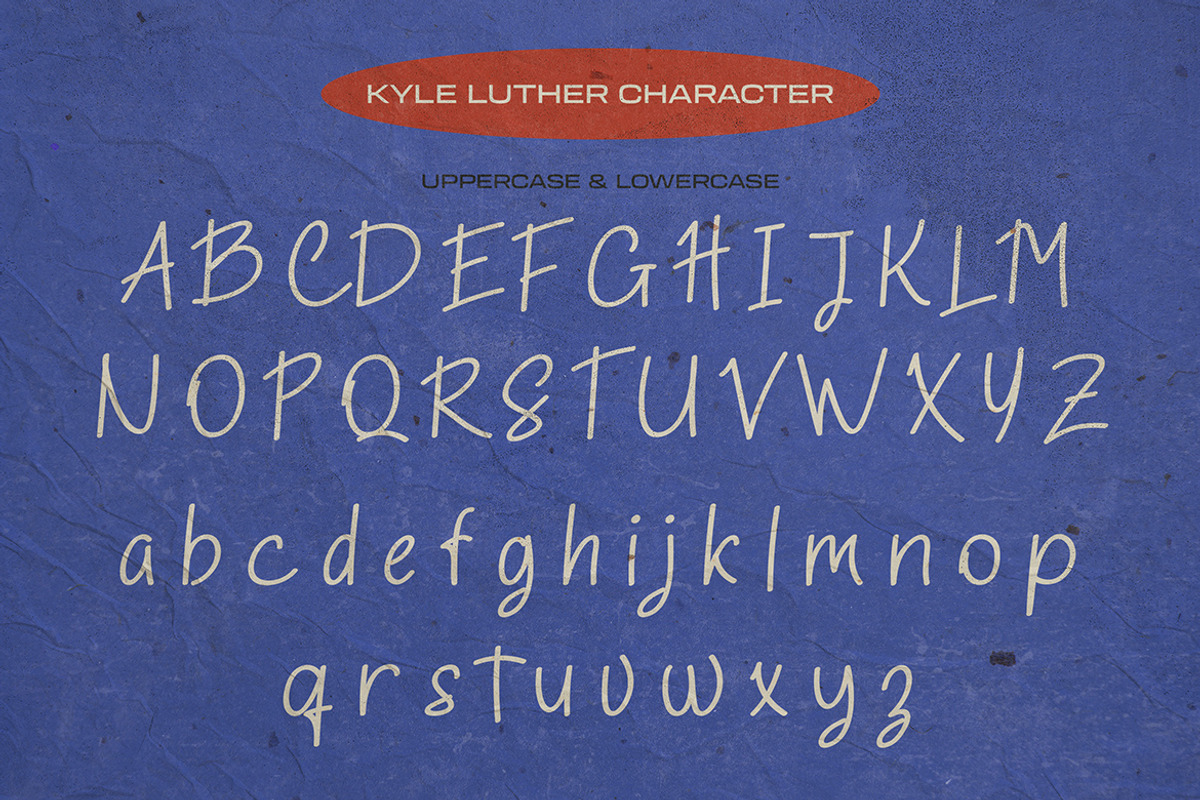 KyleLuther - Handwritten Font, a Handwritten Font by Morisco (Photo 2 of 9)