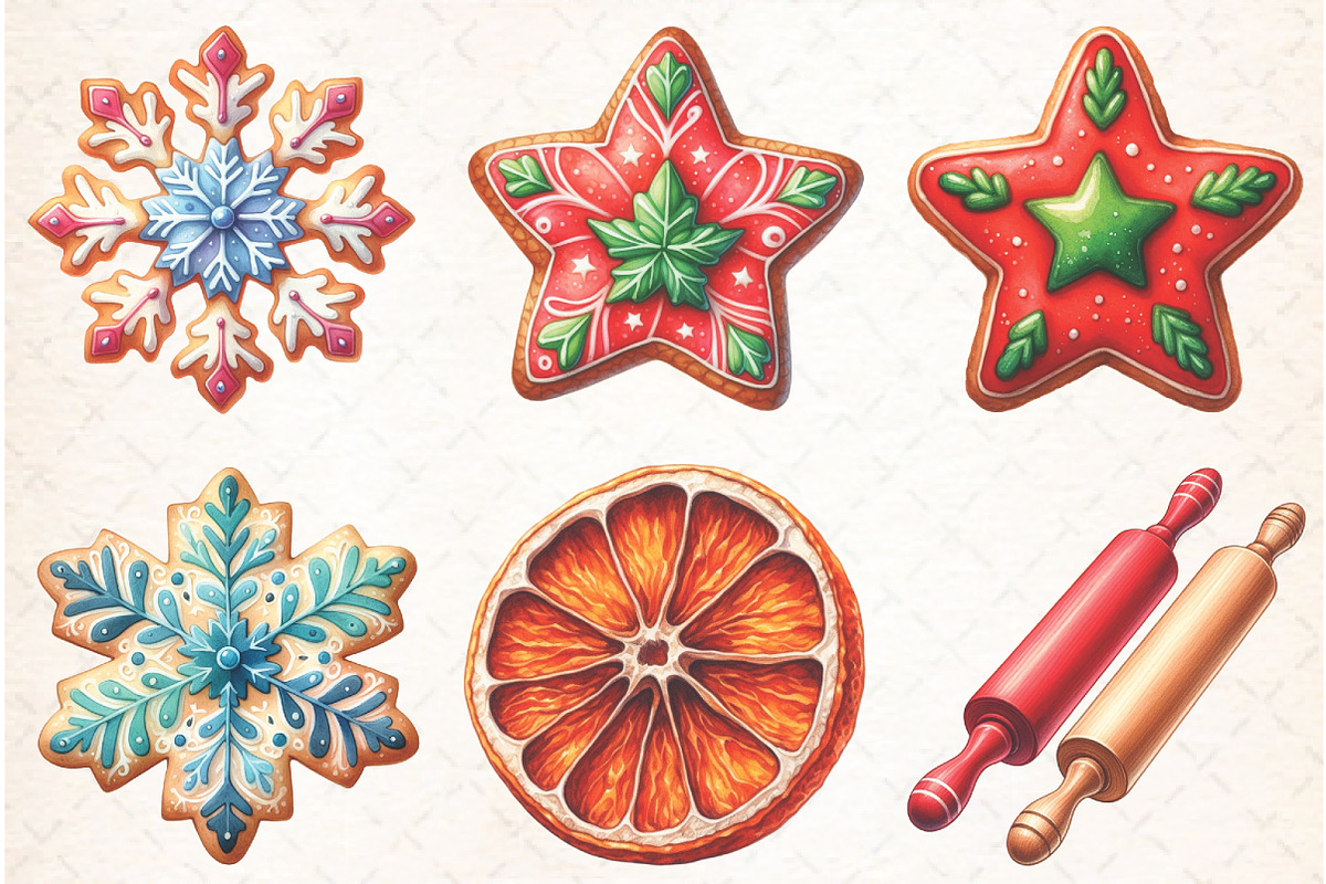 Christmas Holiday Baking Clipart, an Illustration by Libby Wishes (Photo 2 of 9)