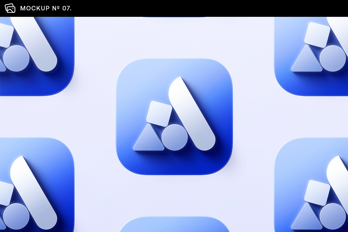 3D App Icon Logo Mockups - 12 Scenes, a Product Mockup by Asylab (Photo 16 of 22)