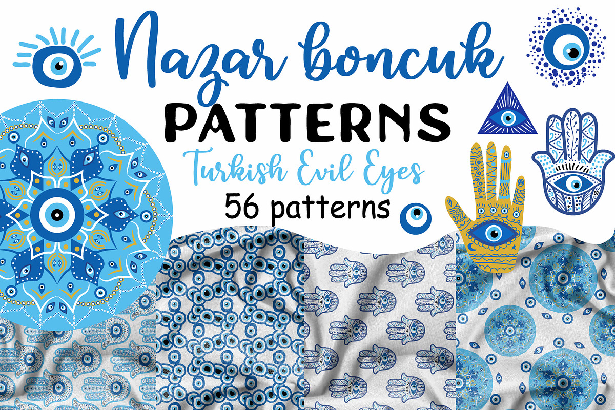 Nazar bonchuk evil eyes patterns, a Pattern Graphic by Michiru13 (Photo 1 of 24)