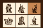 Vintage Cultures and Civilization, a Person Illustration by Creative Stall (Thumbnail 24 of 33)