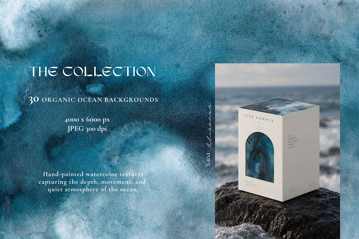 OCEAN Organic Textured Backgrounds, a Background Graphic by Alisovna (Photo 2 of 15)