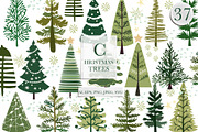 Christmas tree, Boho Christmas tree, an Illustration by Usis (Thumbnail 1 of 6)