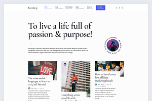 Kronberg - Captivating Personal Blog, a WordPress Template by No Fuss Works