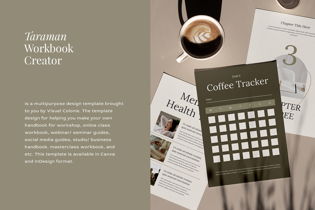Taraman - Workbook Creator, a Magazine Template by Visuel Colonie® (Photo 3 of 12)