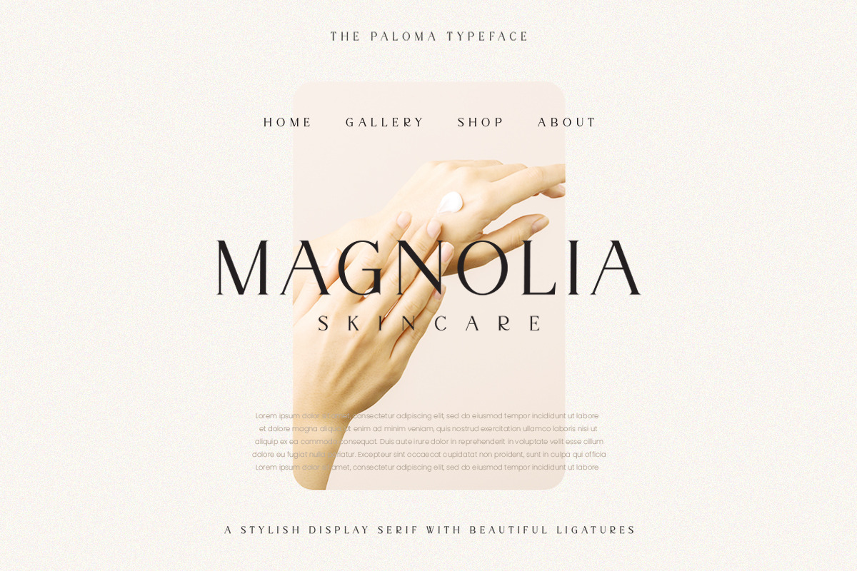 The Paloma - Modern Serif Font, a Serif Font by TypeFounder (Photo 2 of 10)