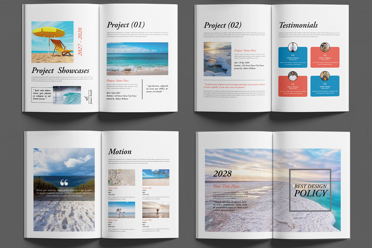 Creative Portfolio Design Layout, a Brochure Template by MightyDesign (Photo 2 of 6)