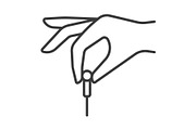 Acupuncture line icon set, an Outline Icon by ElineDesign (Thumbnail 2 of 3)