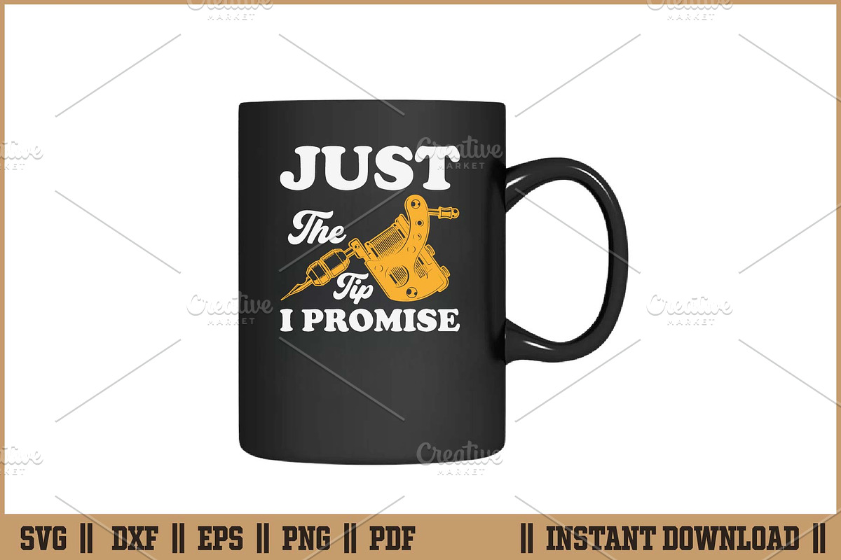 Just The Tip I Promise Funny Art SVG, a Work Illustration by Handy Arts Studio (Photo 3 of 3)