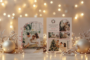 Editable Arch Christmas Card Photo, a Card Template by LucaTheme