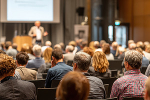 Conference Audience Listening Speake, a Photo by Pixeness Studio