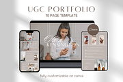 UGC portfolio Canva Template, a Social Media Template by SociallyyCreative (Thumbnail 1 of 10)