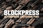 BlockPress Grotesque Font, a Sans Serif Font by Mint Pixels (Thumbnail 1 of 5)