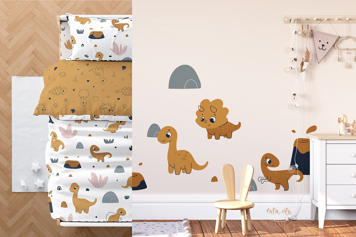 Cute baby dinosaur. Clipart, an Animal Illustration by tata_ota (Photo 12 of 13)