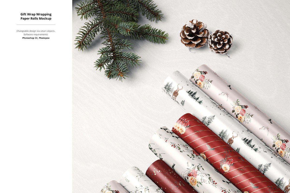 Christmas Decor & Wrapping Mockup, a Packaging Mockup by creatsy5 (Photo 22 of 26)