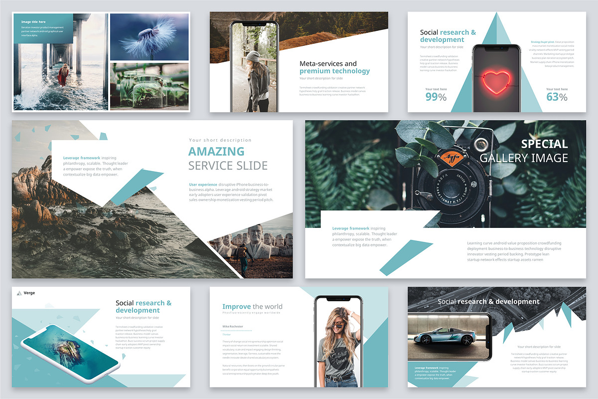 Verge Modern Powerpoint Template, a Presentation Template by Reshapely (Photo 12 of 16)