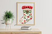 Chinoiserie Red & Green Christmas Cl, an Illustration by Libby Wishes (Thumbnail 5 of 7)