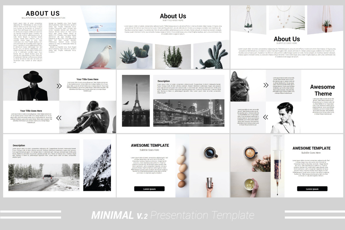 Minimal v.2 Powerpoint Template, a Presentation Template by Presentation Official (Photo 4 of 11)