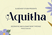 Aquitha || Elegant Serif Font, a Serif Font by Idea Studio (Thumbnail 1 of 10)