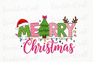 Merry Christmas Png, Christmas Tree, an Illustration by OK Design