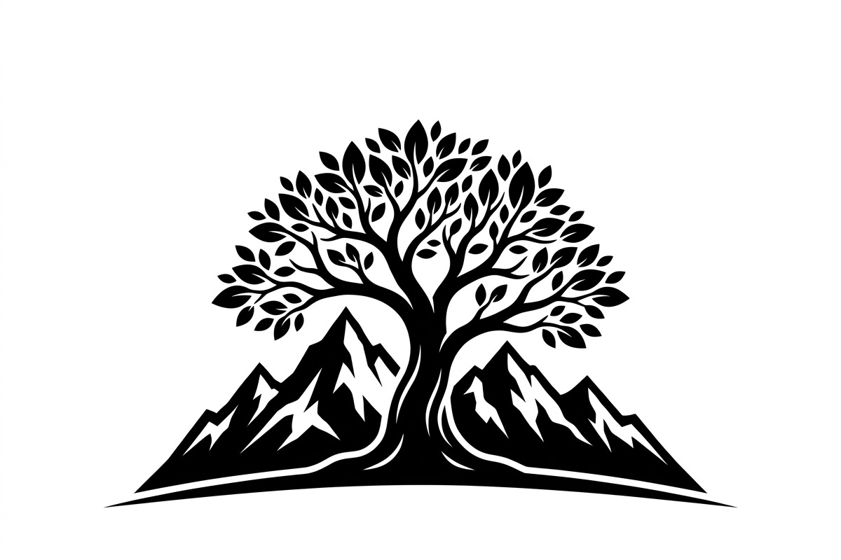 50 Sacred Mountain Tree Silhouette, an Empty State Illustration by Amazin_art (Photo 9 of 37)