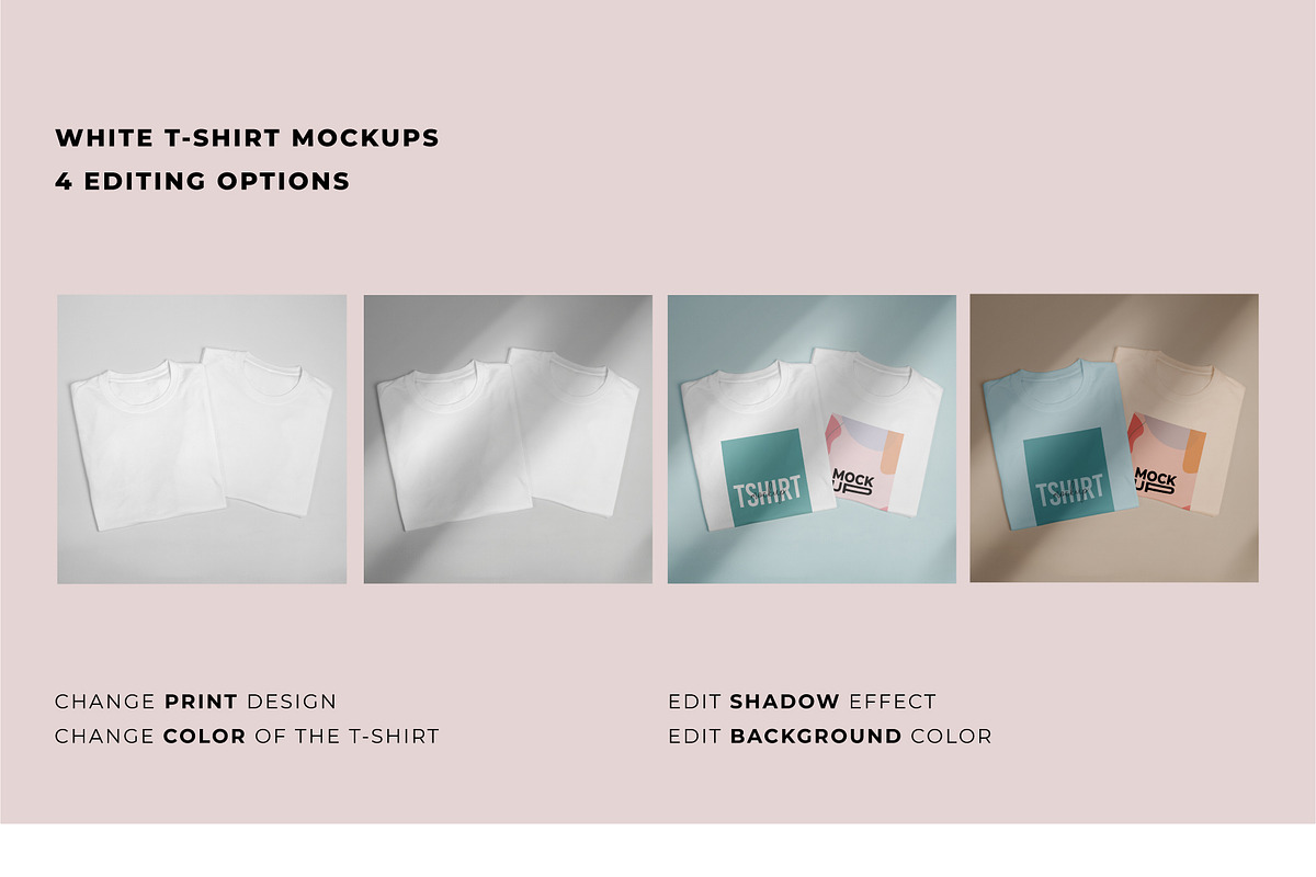 BRANDING T-SHIRT MOCKUP SET, a Shirt Mockup by TrendkeyMockups (Photo 3 of 8)