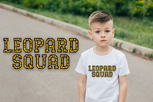 Leopard Sport - Decorative Font