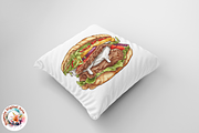 Delicious Watercolor Fastfood, an Object Graphic by Negarin Digital Art (Thumbnail 6 of 9)