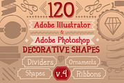 120 Handwritten Decorative Shapes 04, an Object Graphic by Cruzine (Thumbnail 1 of 5)