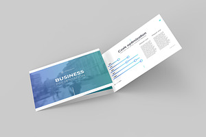 A5 Landscape Trifold Brochure Mockup