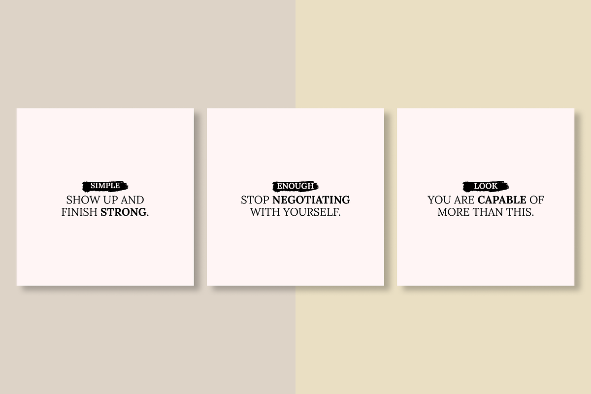 50 INSPIRING INSTAGRAM TEMPLATES, a Social Media Template by RB Boutique (Photo 6 of 9)