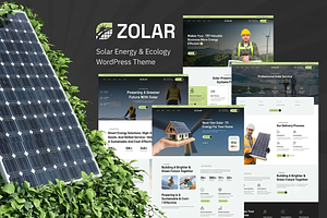 Zolar - Solar Energy WordPress Theme, a WordPress Template by ThemesRain