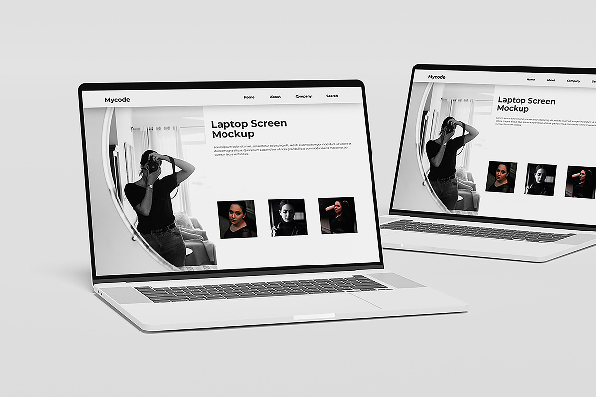 Laptop Mockup vol 2, a Mac Mockup by mahhyud (Photo 3 of 5)