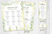 Wedding collection. Green herbs, an Invitation Template by Alena Kaz (Thumbnail 4 of 8)