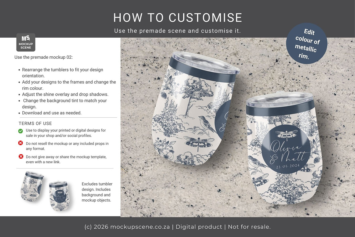 12oz Wine Tumbler Canva Smart Mockup, a Cups & Container Mockup by Mockup Scene (Photo 9 of 14)