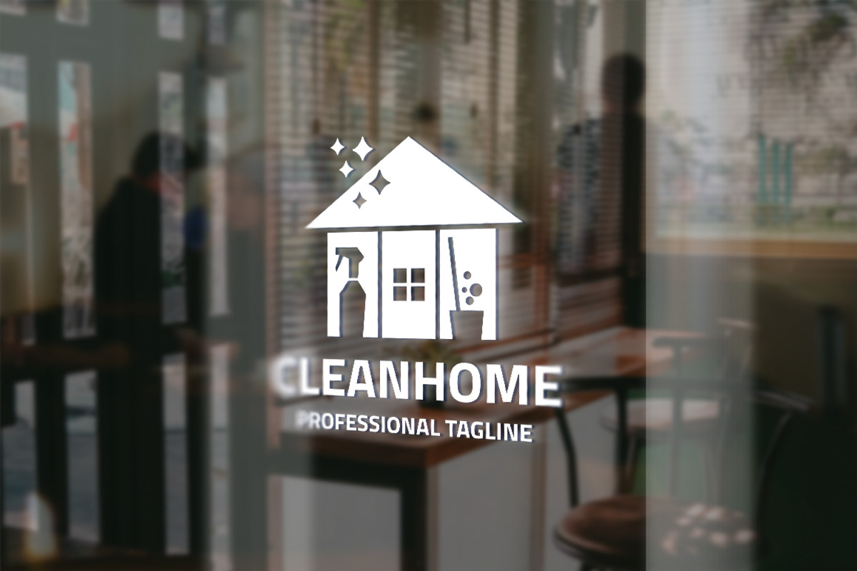 Clean Home Logo, a Branding & Logo Template by Design_Planet