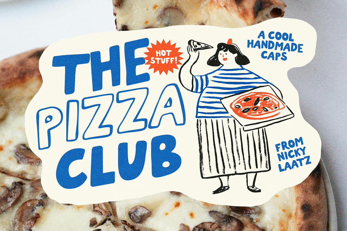 Pizza Club Font Family, a Handwritten Font by Nicky Laatz (Photo 11 of 11)