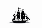 Classic Sailing Ship Vector Bundle, a Graphic by balal (Thumbnail 7 of 11)