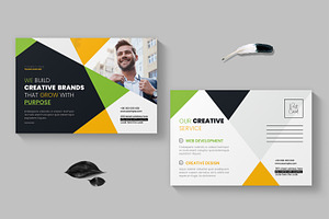 Minimal Postcard Template, a Card Template by MightyDesign