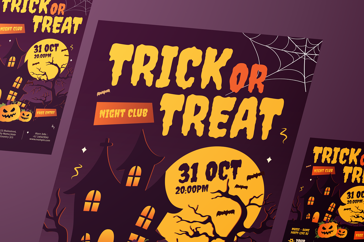Modern Halloween Flyer Set, a Flyer Template by Annora Studio (Photo 6 of 6)