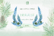 Pine. Watercolor clipart, an Illustration by LABFcreations (Thumbnail 3 of 9)